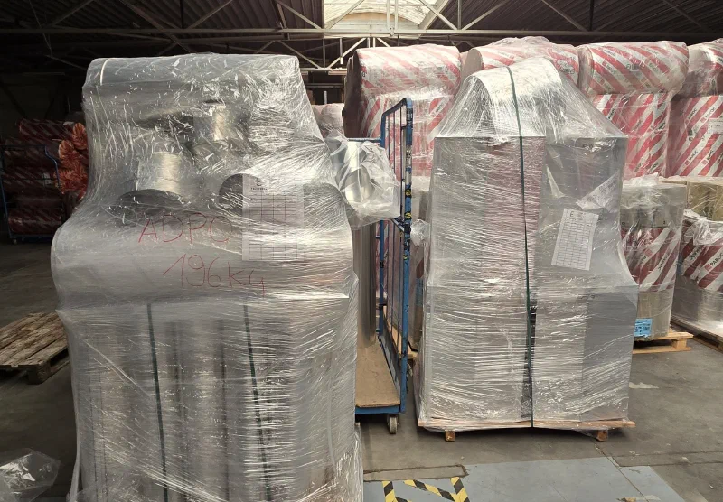 Pallets klaar voor vertrek
