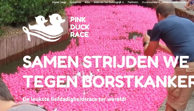 Wij steunen de Pink Duck Race